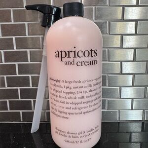 Philosophy Apricots and Cream 32oz Shampoo/Shower Gel/Bubble Bath